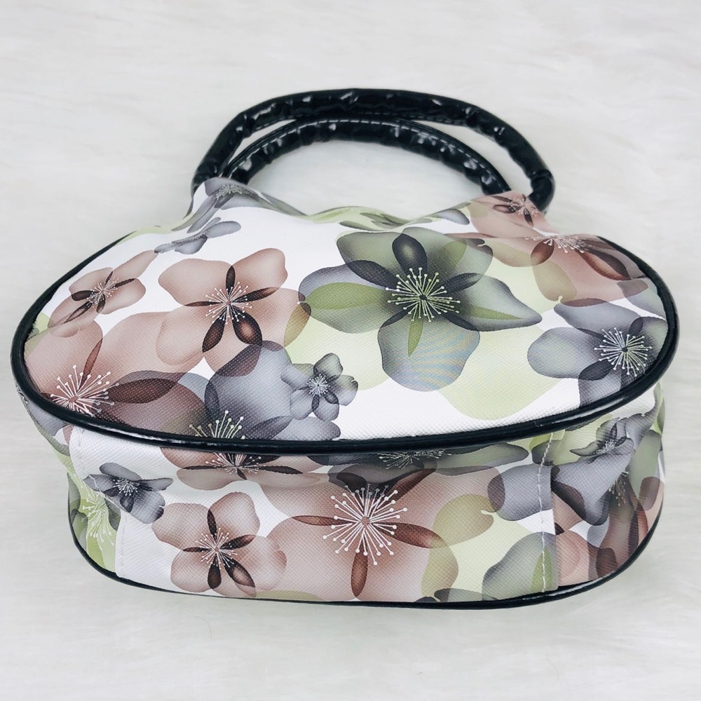 HP❤️New! Vintage Flowers Two Zip Compartments Bag - Picture 2 of 7